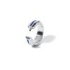 Bague Isiro argent laque bleue bijou fait main ethique raffine