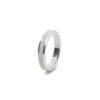 Bague écoresponsable faite main argent ligne blanche laque design simple Fouze Bague Fouze argent laque blanche fond blanc bijou intemporel