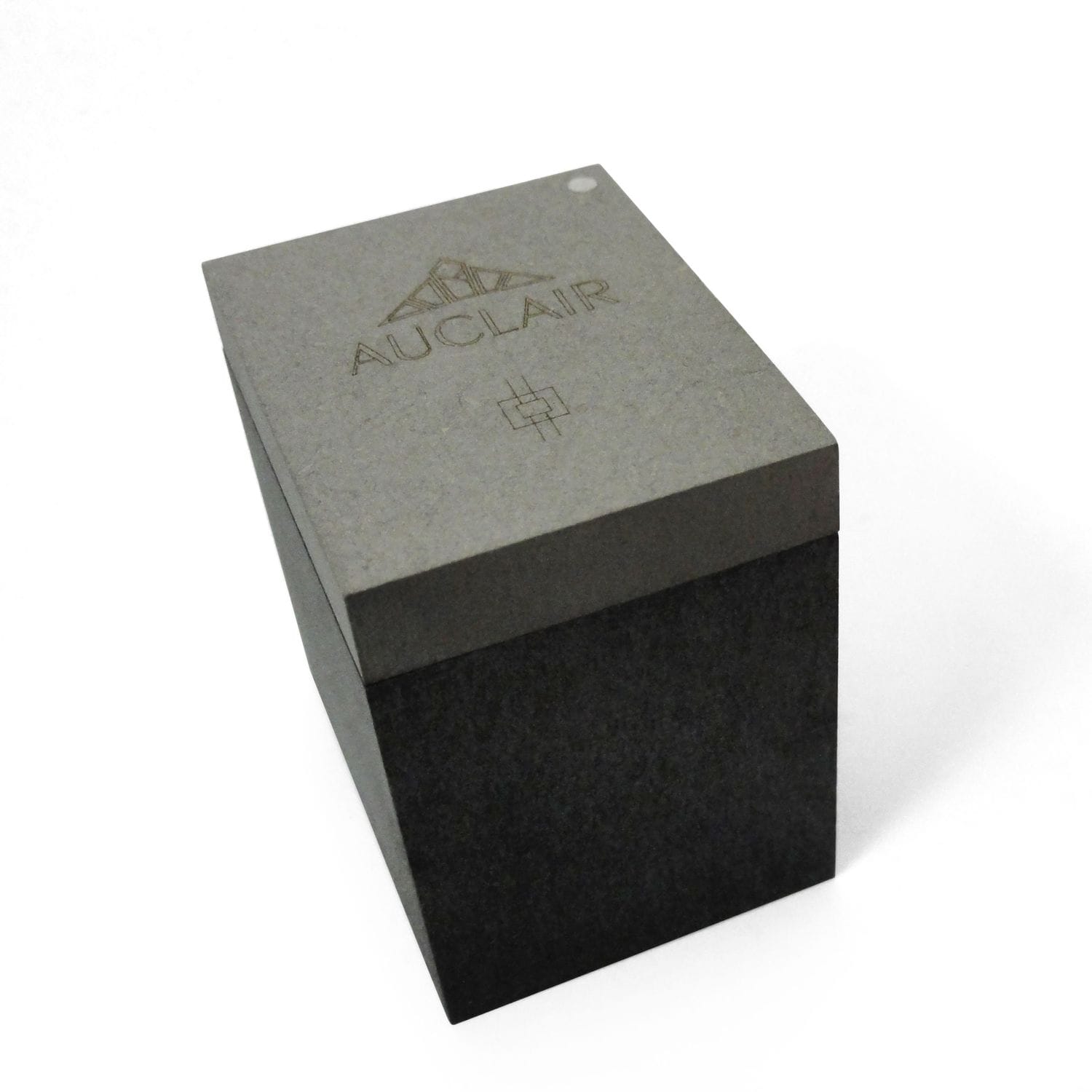 Bague Adapa argent bois précieux boite fermée fond blanc emballage responsable