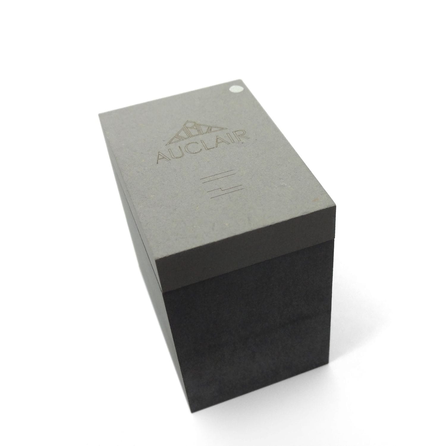 Boite fermee bague Icto argent design minimaliste epure